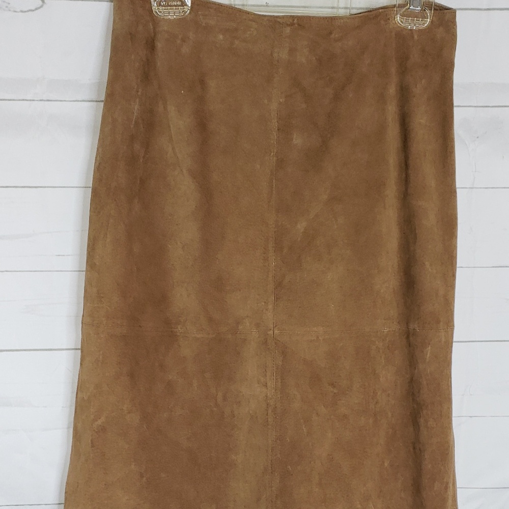 Willismith Tan Suede Skirt sz 12